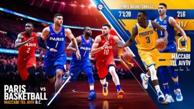 Paris Basketball vs Maccabi Tel Aviv B.C. Match Player Stats